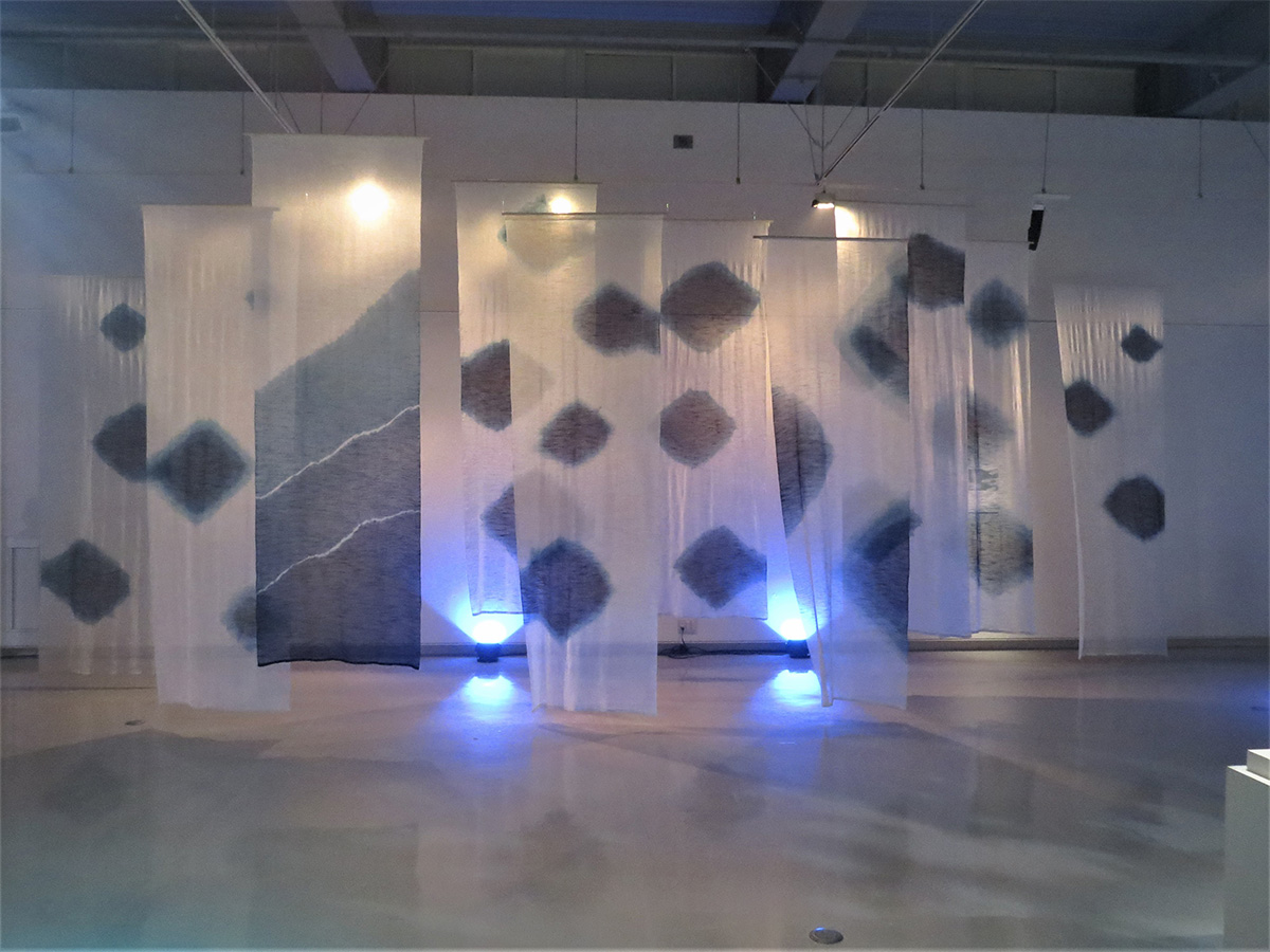 石川 雅夫「藍染布」2021年