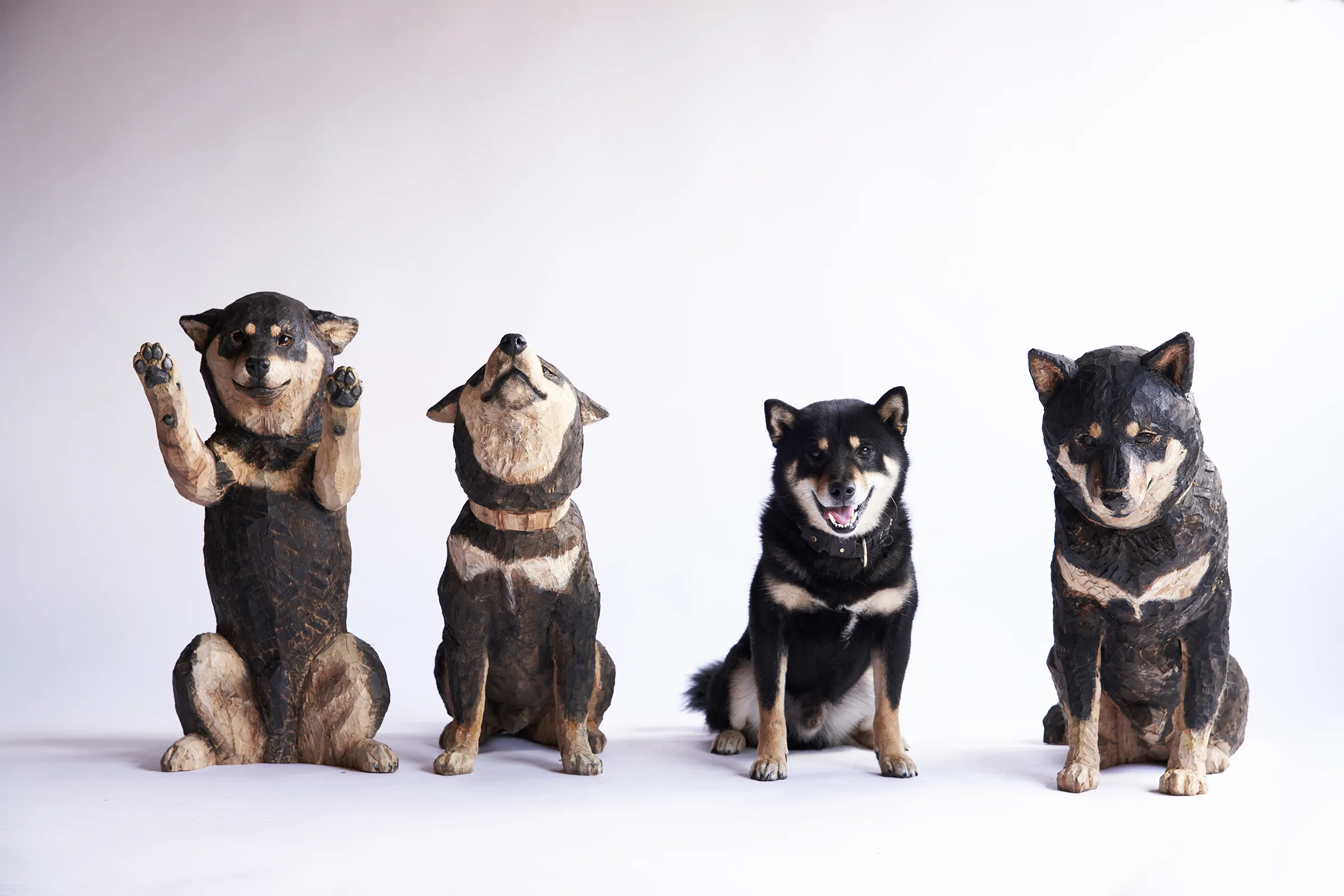 はしもとみお彫刻展 音を刻むいきものたち