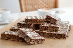 ブラウニーバニラアイス添え